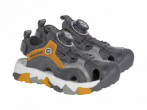 22-890H Серый / оранжевый 32-2,33-2,34-2,35-2,36-2,37-2 Indigo kids Туфли Актив.отдых Сандалеты Иск.мат, Текстиль, ТЭП Лето Муж