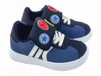 40-425D Син 25-2,26-2,27-2,28-2,29-2,30-2 Indigo kids П/ботинки Актив.отдых Кроссовки Иск.мат, Текстиль, ЭВА В/О Муж