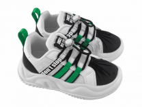 40-453F Белый / зелёный 30-2,31-2,32-2,33-2,34-2,35-2 Indigo kids П/ботинки Актив.отдых Кроссовки Иск.мат, Текстиль, ЭВА В/О Муж