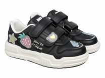 40-577C Чёр 29-2,30-2,31-2,32-2,33-2,34-2 Indigo kids П/ботинки Актив.отдых Кроссовки Иск.мат, Текстиль, ЭВА / ТЭП В/О жен