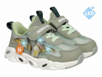 90-523B зелёный 23-2,24-2,25-2,26-2 Indigo kids П/ботинки Актив.отдых Кроссовки Иск.мат, Текстиль, ЭВА В/О Муж