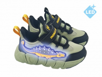 90-547C хаки 26-2,27-2,28-2,29-2,30-2,31-2 Indigo kids П/ботинки Актив.отдых Кроссовки Иск.мат, Текстиль, ЭВА / ТЭП В/О Муж