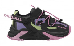 95-200H Чёрный / розовый 31-2,32-2,33-2,34-2,35-2,36-2 Indigo kids П/ботинки Актив.отдых Кроссовки Иск.мат, Текстиль, ЭВА / ТЭП В/О жен