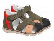 15-095E хаки 22-2,23-2,24-2,25-2,26-2 Indigo kids П/ботинки Повсед Сандалеты Нат.кожа, Кожподклад, ТЭП Лето Муж