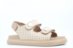 34561-2 Беж 36-1,37-1,38-1,39-1,40-1 Kapika Туфли Повсед Сандалии Иск.мат, Иск.кожа, ПУ (полиуретан) Лето жен