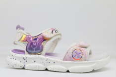 32944п-2 белый-сиреневый 28-1,29-1,30-1,31-1,32-1 Kapika Туфли Актив.отдых Сандалии Иск.мат, Текстиль, полиуретан/ТЭП Лето жен