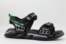 34562п-2 черный-синий 34-1,35-1,36-1,37-1,38-1 Kapika Туфли Актив.отдых Сандалии Иск.мат, Текстиль, полиуретан/ТЭП Лето Муж