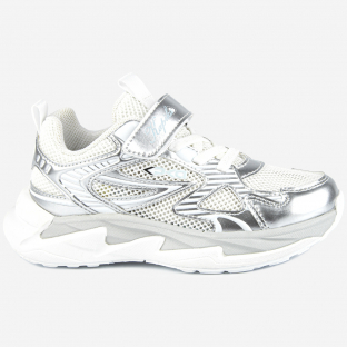 731179н-1 Сереб 31-1,32-1,33-1,34-1,35-1 Kapika П/ботинки Актив.отдых Кроссовки Иск.мат, Без подклада, ЭВА Лето жен