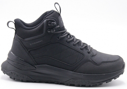 C9417-3 Чёр 41-1,42-2,43-2,44-2,45-1 Strobbs Ботинки Повсед Оксфорд Иск.мат, Нат.шерсть, ЭВА,ТПР,ТПУ вставка Зима Муж