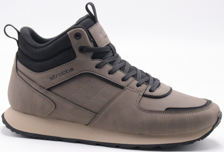 C9420-17 Кор 41-1,42-2,43-2,44-2,45-1 Strobbs Ботинки Повсед Оксфорд Иск.мат, Нат.шерсть, ЭВА,Резина Зима Муж