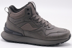 F8510-10 Сер 36-1,37-2,38-2,39-2,40-1 Strobbs Ботинки Актив.отдых Кроссовки Иск.мат, Нат.шерсть, ЭВА,Резина,ТПУ вставка Зима Муж