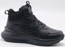 F8514-3 Чёр 36-1,37-2,38-2,39-2,40-1 Strobbs Ботинки Актив.отдых Кроссовки Иск.мат, Нат.шерсть, ЭВА,ТПР,ТПУ вставка Зима Муж