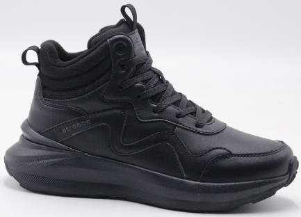 F8514-3 Чёр 36-1,37-2,38-2,39-2,40-1 Strobbs Ботинки Актив.отдых Кроссовки Иск.мат, Нат.шерсть, ЭВА,ТПР,ТПУ вставка Зима Муж