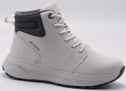 F8516-16 Беж 36-1,37-2,38-2,39-2,40-1 Strobbs Ботинки Повсед Дерби Нат.кожа, Нат.мех, ЭВА,ТПР Зима жен