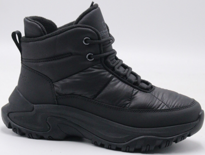 F8547-3 Чёр 36-1,37-2,38-2,39-2,40-1 Strobbs Ботинки Повсед Дутики Иск.мат, Байка/Флис, ЭВА,Резина Зима жен