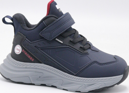 N1917-2 Син 31-1,32-1,33-2,34-2,35-2 Strobbs П/ботинки Актив.отдых Кроссовки Иск.мат, Текстиль, ЭВА,ТПР В/О жен