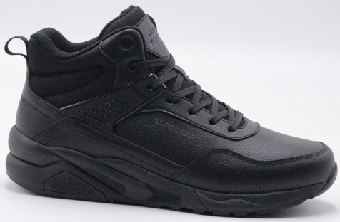 C9438-3 Чёр 41-1,42-2,43-2,44-2,45-1 Strobbs Ботинки Актив.отдых Кроссовки Нат.кожа, Нат.шерсть, ЭВА,ТПР,ТПУ вставка Зима Муж