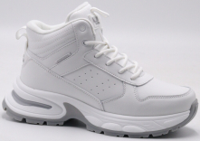 F8517-6 Бел 36-1,37-2,38-2,39-2,40-1 Strobbs Ботинки Повсед Кроссовки Нат.кожа, Иск.шерсть, ПУ,ТПУ вставка Зима жен