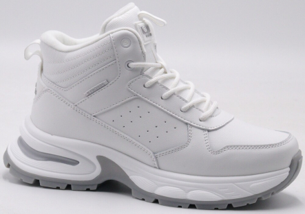 F8517-6 Бел 36-1,37-2,38-2,39-2,40-1 Strobbs Ботинки Повсед Кроссовки Нат.кожа, Иск.шерсть, ПУ,ТПУ вставка Зима жен