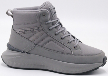 F8518-10 Сер 36-1,37-2,38-2,39-2,40-1 Strobbs Ботинки Повсед Дерби Иск.мат, Иск.шерсть, ЭВА,ТПР,ТПУ вставка Зима жен