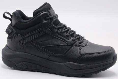 F8525-3 Чёр 36-1,37-2,38-2,39-2,40-1 Strobbs Ботинки Актив.отдых Кроссовки Нат.кожа, Нат.шерсть, ЭВА,Резина Зима Муж