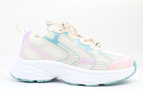 731171-2 бежевый/бирюзовый 33-1,34-1,35-1,36-1,37-1 Kapika П/ботинки Актив.отдых Кроссовки Иск.мат, Текстиль, ЭВА/ТПР В/О жен