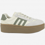 74856-1 бежевый-хаки 35-1,36-1,37-1,38-1,39-1 Kapika П/ботинки Повсед Кроссовки Иск.мат, Текстиль, Резина В/О жен