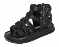 A20789 Чёр 26-1,27-1,28-1,29-1,30-1,31-1 Капитошка Туфли Повсед Сандалии Иск.мат, Иск.кожа, ТПР Лето жен