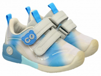 106-040D Серый / голубой 22-2,23-2,24-2,25-2,26-2,27-2 Indigo kids П/ботинки Актив.отдых Кроссовки Иск.мат, Текстиль, ТЭП В/О Муж