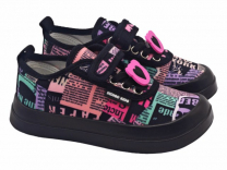 130-020C Чёрный / фуксия 30-2,31-2,32-2,33-2,34-2,35-2 Indigo kids П/ботинки Актив.отдых Кроссовки Текстиль, Текстиль, Резина Лето жен