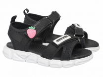 25-150D2 Чёр 28-2,29-2,30-2,31-2,32-2,33-2 Indigo kids Туфли Актив.отдых Сандалии Текстиль, Текстиль, ЭВА Лето жен