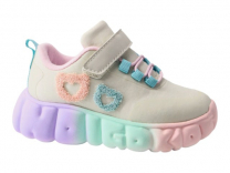 91-050A Беж 25-2,26-2,27-2,28-2,29-2,30-2 Indigo kids П/ботинки Актив.отдых Кроссовки Softshell, Текстиль, ЭВА В/О жен