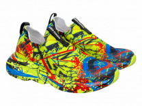 94-037B Зеленый / мультиколор 30-1,31-1,32-1,33-1,34-1,35-1,36-1,37-1 Indigo kids П/ботинки Повсед Слипоны Текстиль, Текстиль, ЭВА Лето Муж