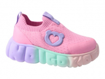 94-1005B Роз 25-2,26-2,27-2,28-2,29-2,30-2 Indigo kids П/ботинки Повсед Слипоны Текстиль, Текстиль, ЭВА Лето жен