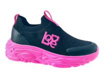 94-2025C Чёрный / фуксия 31-2,32-2,33-2,34-2,35-2,36-2 Indigo kids П/ботинки Повсед Слипоны Текстиль, Текстиль, ЭВА Лето жен