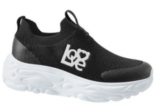 94-2025D Чёрный / белый 31-2,32-2,33-2,34-2,35-2,36-2 Indigo kids П/ботинки Повсед Слипоны Текстиль, Текстиль, ЭВА Лето жен