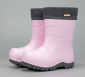 1-912-R09 Нежно-розовый, подошва серая МОНО 26/27-8 Nordman Flash Сапоги Повсед Веллингтон ЭВА, Чул.Флис, ПУ (100% ПУ) В/О жен