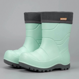 1-912-G06 Мятный, подошва серая 24/25-2,25/26-3,26/27-3 Nordman Flash Сапоги Повсед Веллингтон ЭВА, Чул.Флис, ПУ (100% ПУ) В/О жен