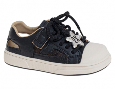 R638393227B/BK бежевый/черный 27-1,28-2,29-2,30-2,31-2,32-1 Сказка П/ботинки Повсед Кроссовки Иск.мат, Кожподклад Лето жен