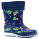 231PC-Z30-3526 25-1,26-1,27-1,28-1,29-1,30-1,31-1 Flamingo Сапоги Повсед Веллингтон ПВХ, Чул.Флис, ПВХ В/О Муж