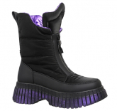 242WC-Z25-5337 33-1,34-1,35-1,36-1,37-1,38-1 Qwest П/сапоги Повсед Дутики Иск.мат, Нат.шерсть, ТЭП Зима жен