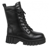 232WC-C1-3955 33-1,34-1,35-1,36-1,37-1,38-1 Qwest Ботинки Повсед Дерби Иск.мат, Нат.шерсть, ТЭП Зима жен