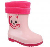 221PC-G9-3055 24-1,25-1,26-1,27-1,28-1 Flamingo П/сапоги Повсед Веллингтон ПВХ, Чул.Флис, ПВХ В/О жен