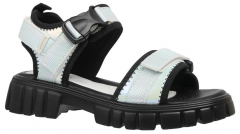 241S-Z15-5163 32-1,33-1,34-1,35-1,36-1,37-1 Qwest Туфли Повсед Сандалии Иск.мат, Текстиль, ПУ Лето жен