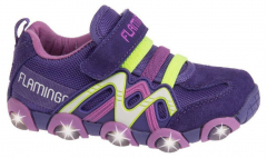 91K-SM-1242 24-1,25-1,26-1,27-1,28-1,29-1,30-1 Flamingo П/ботинки Актив.отдых Кроссовки Иск.мат, Текстиль, ТЭП (лампочки) В/О жен