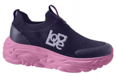 94-2025F Чёрный / розовый 31-2,32-2,33-2,34-2,35-2,36-2 Indigo kids П/ботинки Повсед Слипоны Текстиль, Текстиль, ЭВА Лето жен