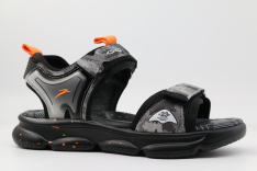 32951п-1 черный-серый 28-1,29-1,30-1,31-1,32-1 Kapika Туфли Актив.отдых Сандалии Иск.мат, Текстиль, полиуретан/ТЭП Лето Муж