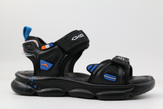 33907п-2 Чёр 31-1,32-1,33-1,34-1,35-1 Kapika Туфли Актив.отдых Сандалии Иск.мат, Текстиль, полиуретан/ТЭП Лето Муж