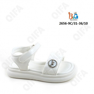 RC51_W2656-9C Бел 31-1,32-2,33-2,34-2,35-2,36-1 Boys and Girls Туфли Повсед Сандалии Иск.мат, Иск.кожа, ПВХ (PVC-Поливинилхлорид) Лето жен