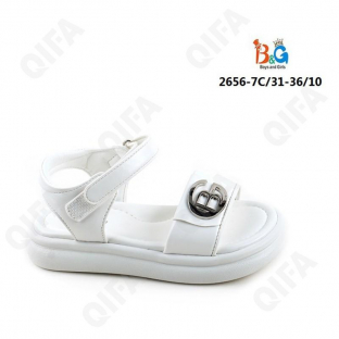 RC51_W2656-7C Бел 31-1,32-2,33-2,34-2,35-2,36-1 Boys and Girls Туфли Повсед Сандалии Иск.мат, Иск.кожа, ПВХ (PVC-Поливинилхлорид) Лето жен